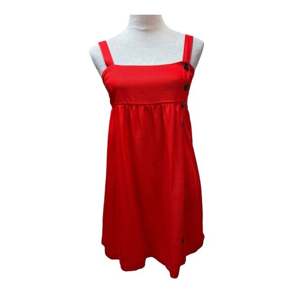 Urban Outfitter  Red Jumper Style Spaghetti Strap  Preppy Dress Size S - Picture 1 of 10